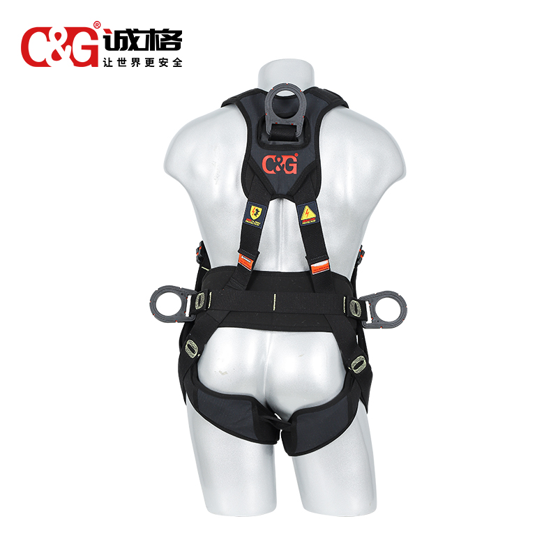 4掛點6調節(jiē)點全身式安全帶(胸前小D環)-絕緣防(fáng)電弧(hú) FA40603-ArcD