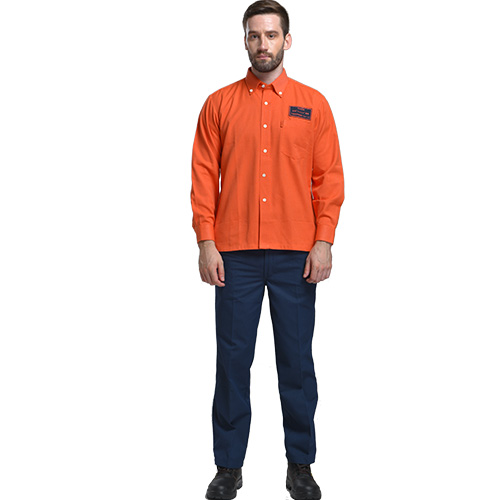 8cal防電弧橘（jú）色（sè）襯衫長褲