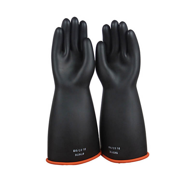 黑（hēi）橘直筒款絕（jué）緣手套3級